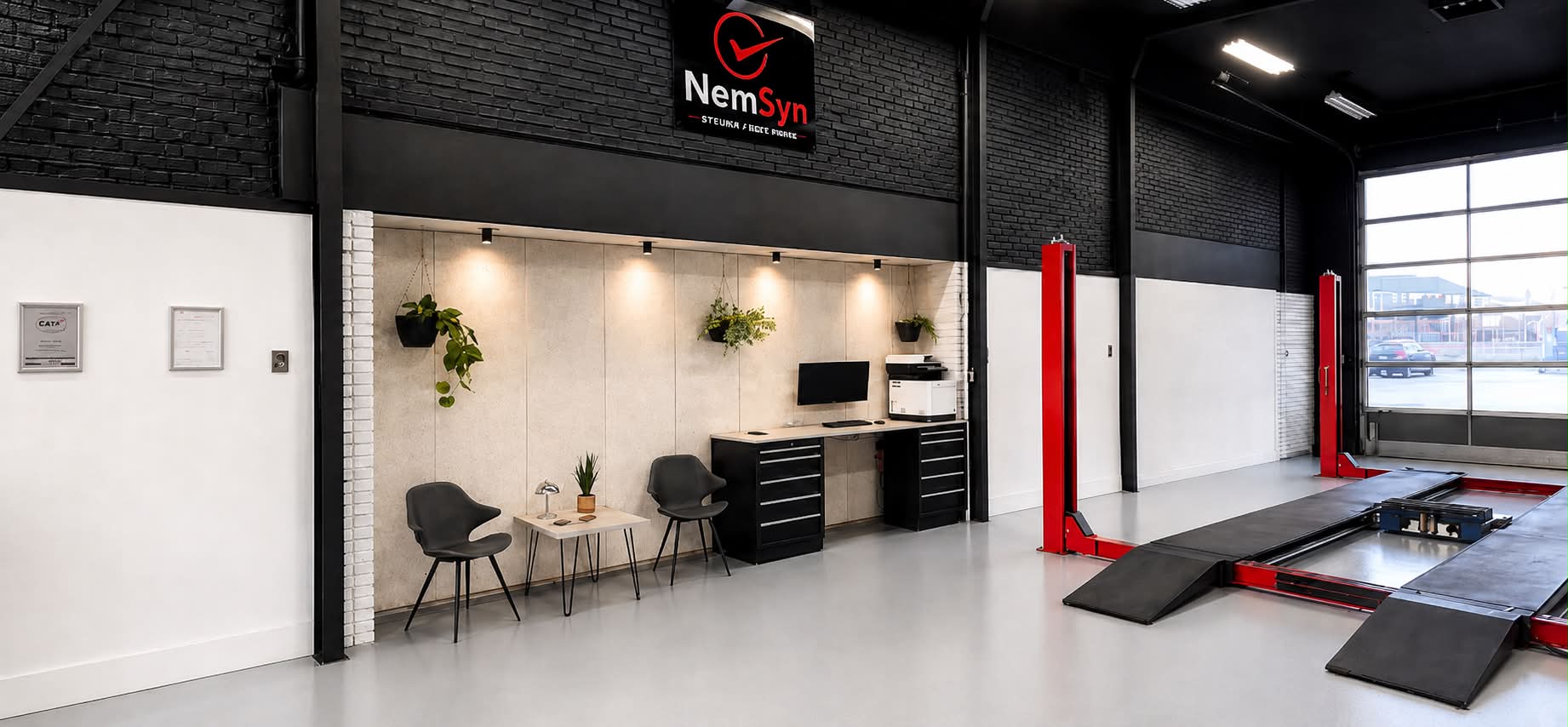 NemSyn synshal i Herning med lift og venteområde